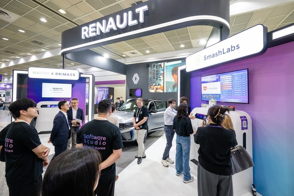 스타트업 전시회 '넥스트라이즈'에 조성된 르노 부스./사진=르노코리아