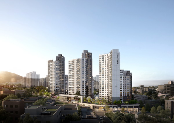 쌍용 더 플래티넘 동래 아시아드 투시도. /사진=쌍용건설