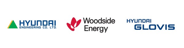 현대엔지니어링–우드사이드 에너지–현대글로비스 각 사 CI. /사진=현대엔지니어링