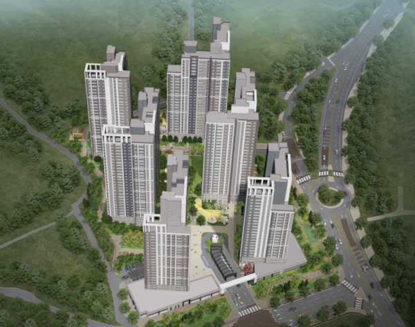 자이에스앤디 상주시 공동주택 조감도. /사진=자이에스앤디