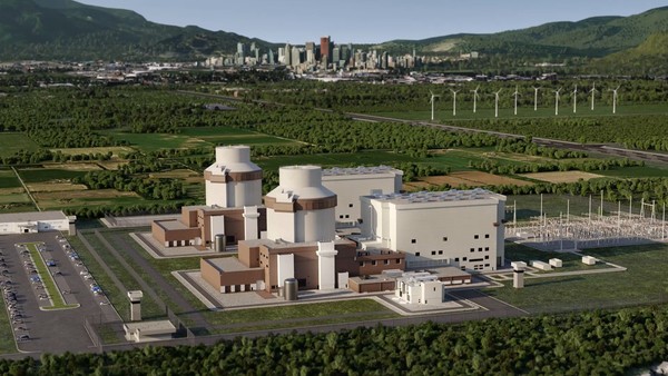 현대건설이 웨스팅하우스와 공동으로 글로벌 확대를 추진 중인 대형원전 AP1000 노형 조감도. /사진=현대건설