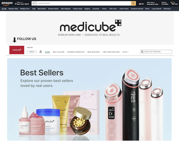 아마존 내 메디큐브 판매 페이지 /사진=메디큐브