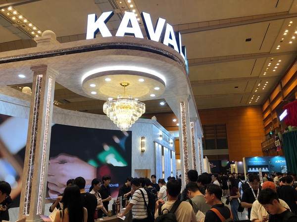 '서울바앤스피릿쇼' 내 골든블루 인터내셔널 부스 /사진=김현정 기자