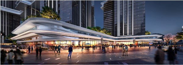 용산정비창 포디움 조명 투시도 / 사진=HDC현대산업개발