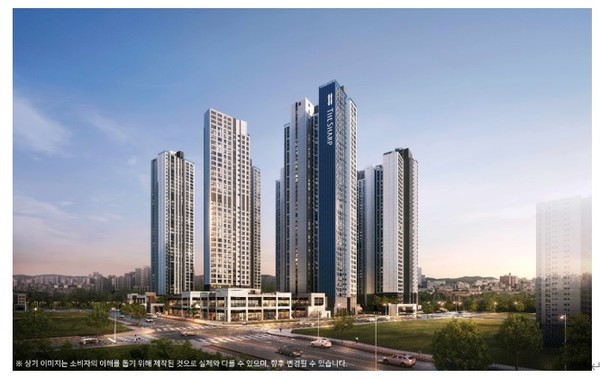 '더샵 오산역아크시티' 투시도./사진=포스코이앤씨