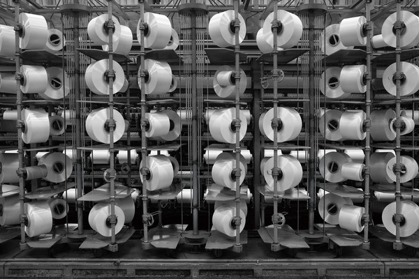 효성티앤씨 구미공장에서 생산되는 친환경 섬유 리젠 폴리에스터./사진=효성티앤씨