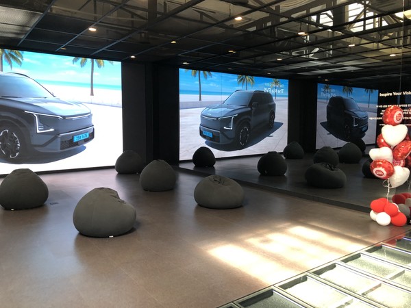 기아X파이브가이즈의 '기아 언플러그드 그라운드' 팝업 행사장 내부 /사진=김현정 기자