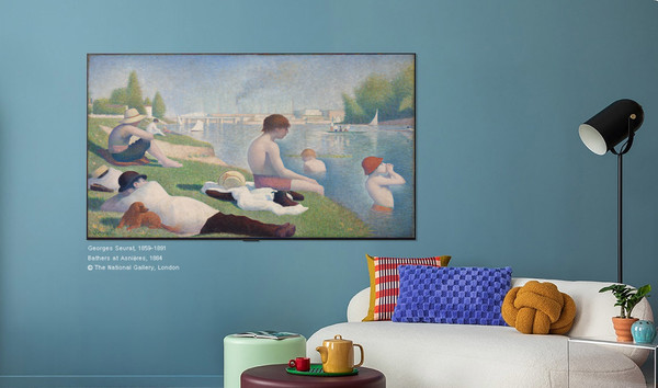 LG전자가 영국 런던 내셔널 갤러리와 파트너십을 체결하고 '올레드 TV' 아트 마케팅 확대에 나섰다./사진=LG전자