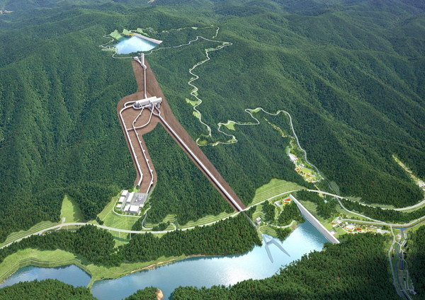 홍천 양수발전소 1,2호기 조감도. /사진=대우건설