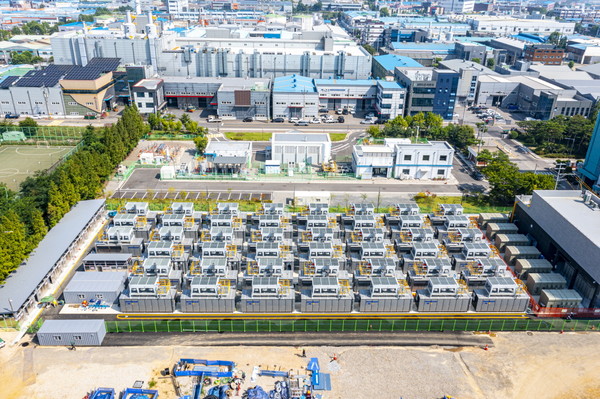 안산단원 1단계 연료전지 발전사업 현장 전경. /사진=대우건설