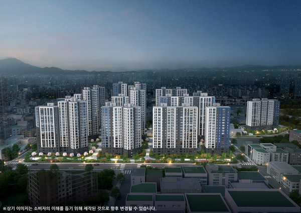 '두산위브&수자인 부평 더퍼스트' 투시도./사진=두산건설