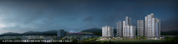 두산위브 더센트럴 수원 투시도. /사진=두산건설