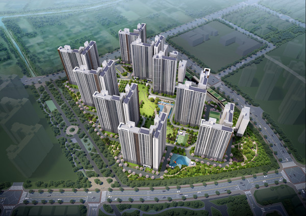 풍무 푸르지오 더마크 조감도. /사진=대우건설