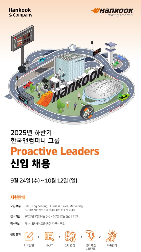 한국앤컴퍼니그룹 2025 하반기 신입사원 공개 채용 포스터./사진=한국앤컴퍼니그룹