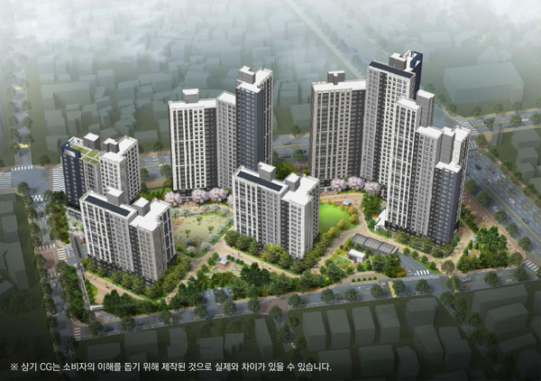 두산위브 더센트럴 수원 조감도. /사진=두산건설