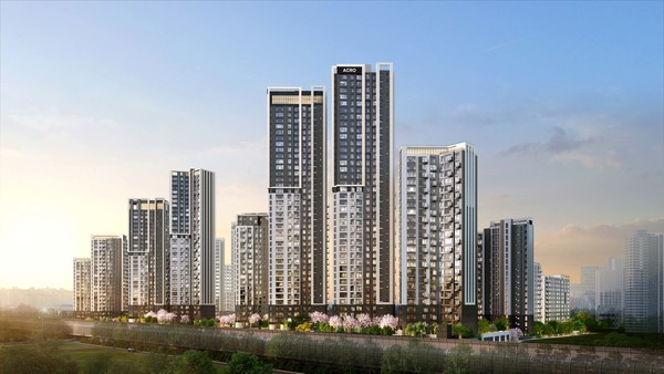 '아크로 드 서초' 단지 투시도. /사진=DL이앤씨