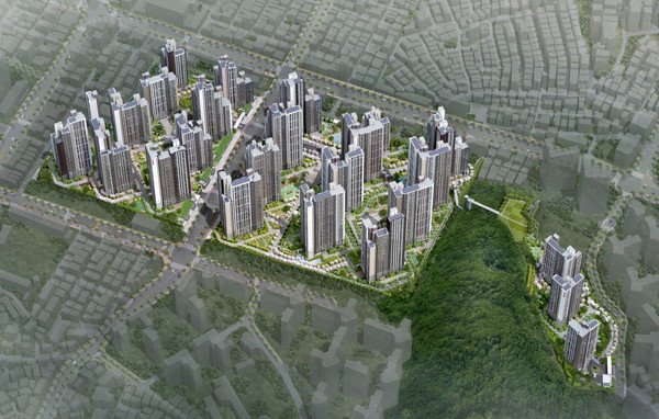 힐스테이트 광명11(가칭) 조감도./사진=현대건설