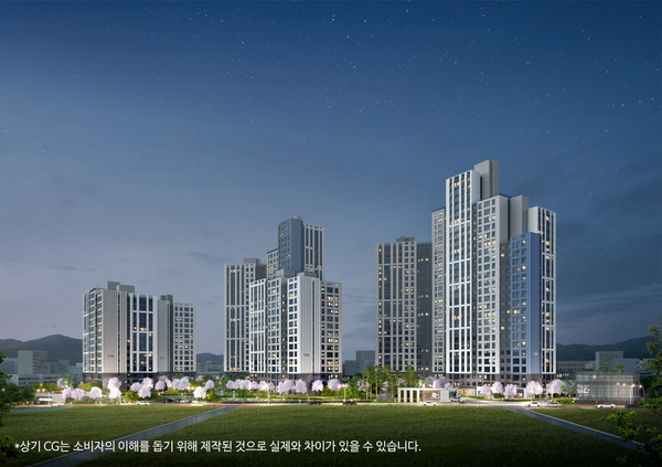 '두산위브 더센트럴 수원' 투시도./사진=두산건설