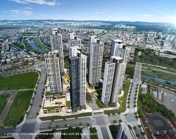 '더샵 오산역아크시티 조감도'./사진=포스코이앤씨