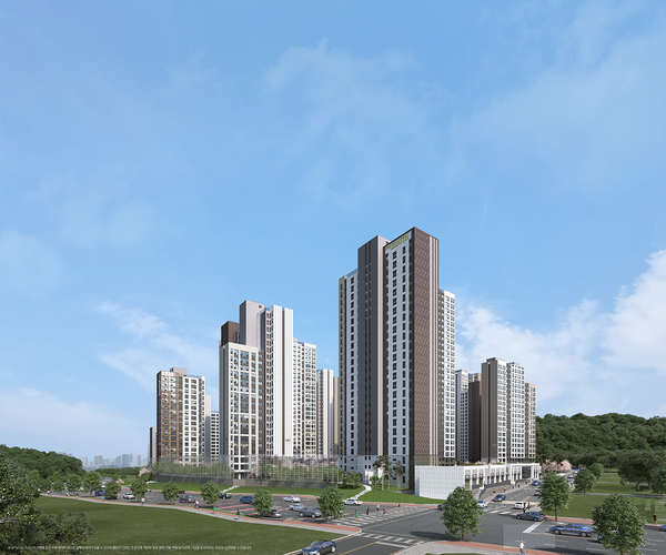 '두산위브더제니스 청주 센트럴파크' 투시도./사진=두산건설