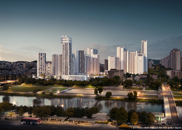 '더샵 분당티에르원' 투시도./사진=느티마을 3단지 리모델링주택조합