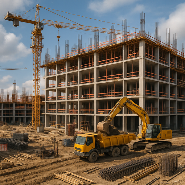 건설 현장을 표현한 이미지. /사진=챗GPT이미지
