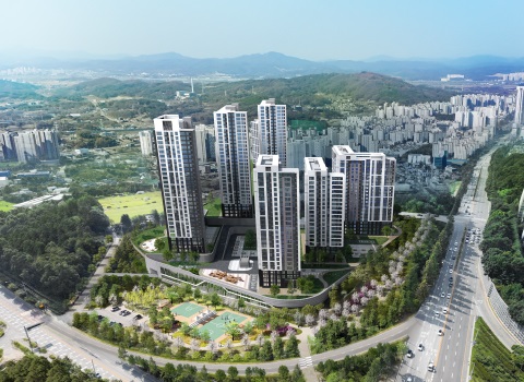 청주 홍골 민간임대아파트 예상 조감도. /사진=㈜BS한양