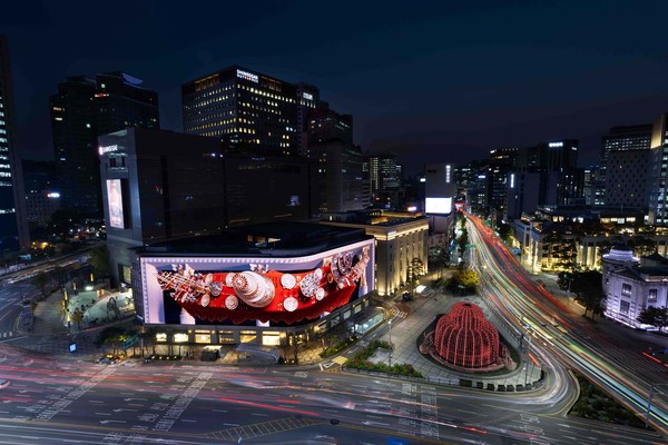 신세계스퀘어 크리스마스 영상 /사진=신세계백화점