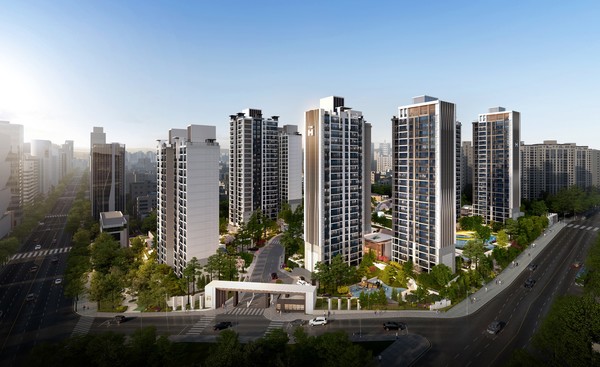 '더 뉴 하우스'로 바뀔 삼성동 힐스테이트 2단지 조감도./사진=현대건설