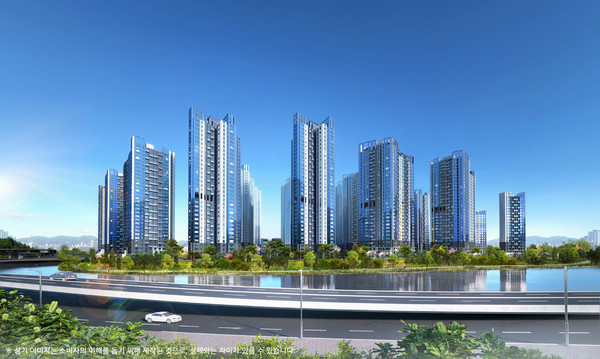 '반포 래미안 트리니원' 주경 투시도./사진=삼성물산 건설부문