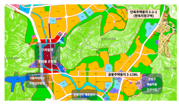 은평지구 분양용지 위치도./사진=SH