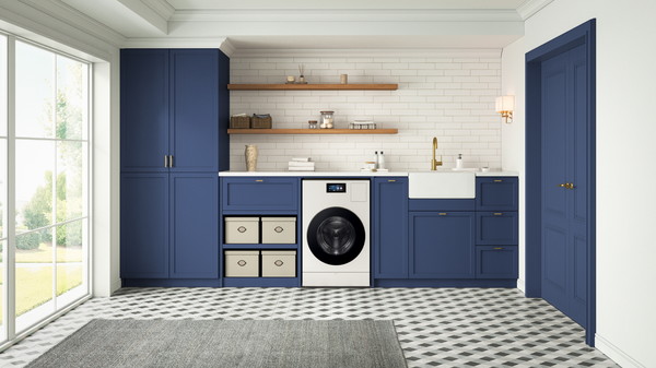 미국 주택 구조에 특화된 벤트 타입 '비스포크 AI 콤보' 세탁건조기 라이프스타일 이미지. /사진=삼성전자