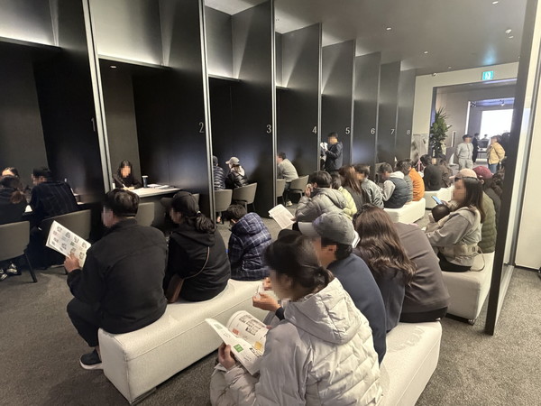 '의왕시청 SK뷰 아이파크' 견본주택 현장./사진=SK에코플랜트