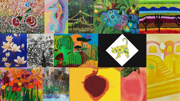 'Beautifully Happy 展'에 전시되는 발달장애 화가들의 작품 /사진=동원홈푸드