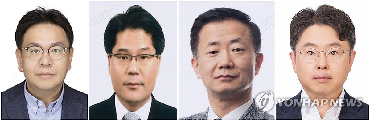 (왼쪽부터) 권종우, 김선문, 원동주, 한호규 삼성화재 신임 부사장. / 사진=연합뉴스